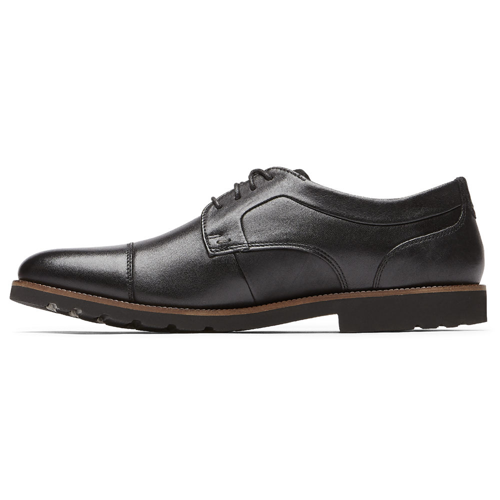 ロック ポート ビジネス シューズ メンズ 黒 - Sharp & Ready 2 Cap Toe - SHP621048